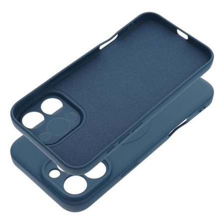 Futerał SILICONE MAG COVER kompatybilny z MagSafe do IPHONE 16 Pro Max niebieski