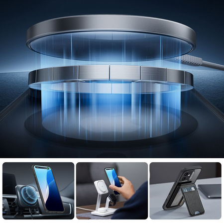 ESR CLASSIC PRO SET HALOLOCK MAGSAFE IPHONE 16 FROSTED BLACK