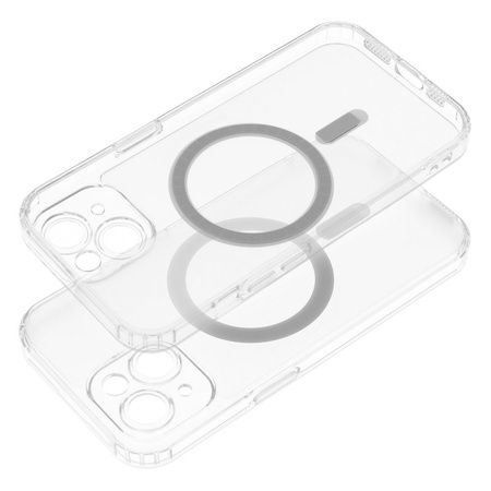 Futerał FROST MAG COVER z ochroną aparatu kompatybilny z MagSafe do IPHONE 13 Pro transparentny