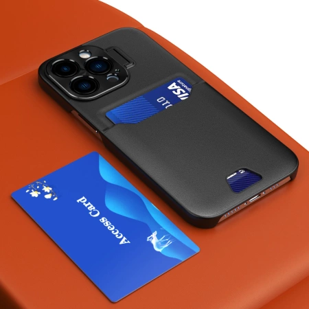 Leder Stand Case für Samsung Galaxy S23+ Card Wallet Cover mit Ständer schwarz