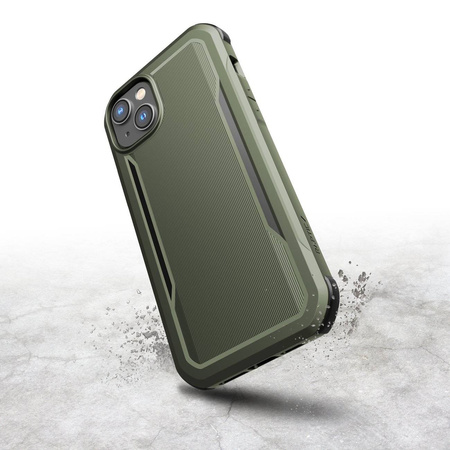 Raptic X-Doria Fort Case iPhone 14 Pro Max mit gepanzerter MagSafe-Hülle grün