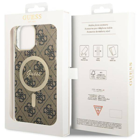 Guess GUHMP13XH4STW iPhone 13 Pro Max 6.7&quot; Braun/Braun Hardcase 4G MagSafe