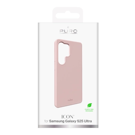 Puro Icon Silikonhülle für Samsung Galaxy S25 Ultra – rosa