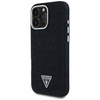 Original Case IPHONE 16 PRO Guess Denim Triangle Logo MagSafe black