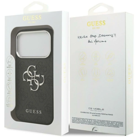 Guess 4G Big 4G Classic Logo case for iPhone 17 Pro Max - black