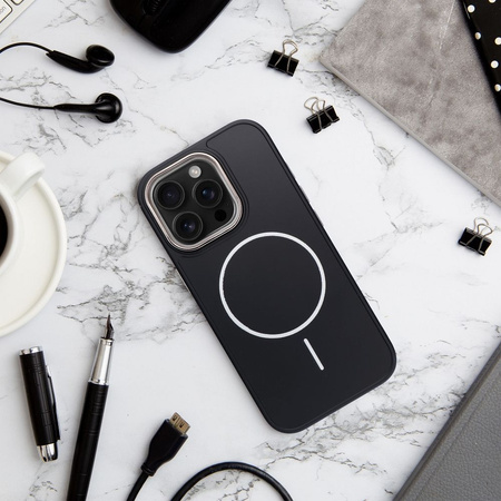 Futerał FRAME MAG COVER kompatybilny z MagSafe do IPHONE 16 PRO czarny