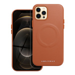 Futerał Roar Leather Mag Case kompatybilny z MagSafe - do iPhone 12 Pro Brązowy