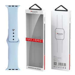 Yesido WB44 Silikonowy Pasek do Apple Watch L 38/40/41 (97+132) #65 BŁĘKITNY