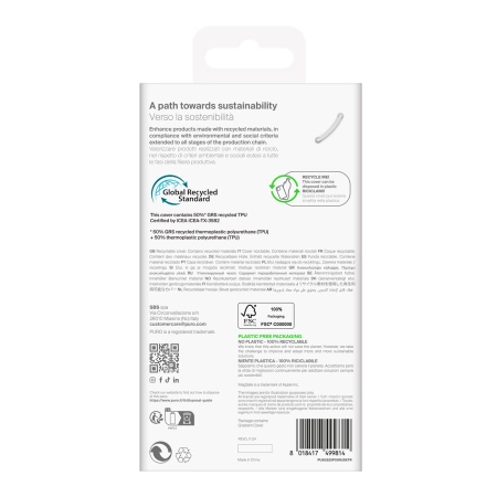 Puro 03 Nude Silikonhülle für Samsung Galaxy S25+ – transparent