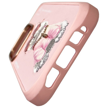 Nimmy etui iPhone 16 Pro 6.3"             różowy/pink Glasses Cool Cat