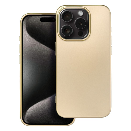 Futerał METALLIC do IPHONE 15 PRO złoty