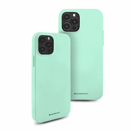 Case IPHONE 14 Matte Silicone Mercury Soft Jelly mint