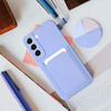 Futerał CARD CASE do SAMSUNG A14 5G / A14 4G fioletowy