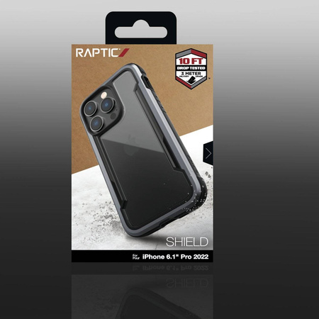 Raptic X-Doria Shield Case iPhone 14 Pro gepanzerte Hülle schwarz