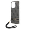 Original Case IPHONE 14 PRO Guess Hardcase 4G Print Strap (GUOHCP14LH4STK) black