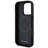 Mercedes nakładka do iPhone 16 Pro Max 6,9" MEHMP16X23RBARK Hardcase Textured And Plain Leather MagSafe czarna
