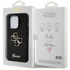 Guess Glitter Script Big 4G Hülle für iPhone 15 Pro – Schwarz