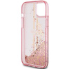 Oryginalne Etui GUESS Hardcase GUHCP15MLFCSEGP do iPhone 15 Plus (Liquid Glitter Gold Stripes / różowy)