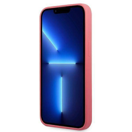 Karl Lagerfeld KLHCP13LSLMP1PI iPhone 13 Pro / 13 6.1 &quot;Hardcase fuchsia / fuchsia Silicone Plaque