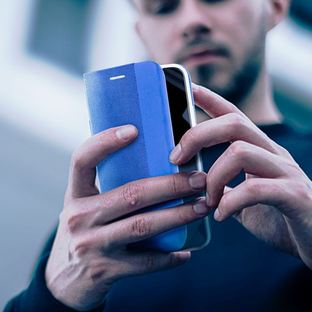 Kabura SENSITIVE Book do SAMSUNG A55 5G niebieski