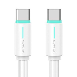 USAMS USB-C/USB-C cable 1m SJ734 white/white YU Series SJ734USB02 (US-SJ734)