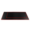Podkładka pod klawiaturę i mysz dla graczy 700x300x3mm / czarny / obszycie czerwone