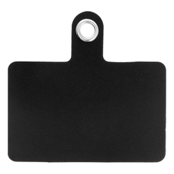 Wkładka plastikowa do telefonu pod zawieszkę / sztywna - czarny