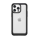 iPhone 15 Pro Outer Space verstärkte Hülle mit flexiblem Rahmen – Schwarz