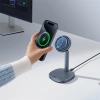 Ładowarka indukcyjna Baseus Orbit 2 Pro MagSafe Qi2 20W 2 w 1 z chłodzeniem - szara