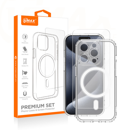 Vmax zestaw nakładka Mag + szkło 2,5D premium do iPhone 14 Pro Max 6,7&quot;