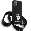 Etui Karl Lagerfeld Crossbody Silicone Choupette do iPhone 15 - czarne