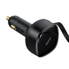 Baseus Enjoyment Retractable 2-in-1 Car Charger C+L 30W Black