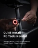 Rockbros Q3 Fahrrad-Rücklicht mit Smart Stop System - Schwarz