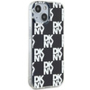 DKNY DKHCP15MHDLCEK iPhone 15 Plus / 14 Plus 6.7" czarny/black hardcase IML Checkered Mono Pattern