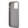 DKNY DKHCP14LPRTHSLE iPhone 14 Pro 6.1" beżowy/beige hardcase Leather Mono Stripe & Metal Logo