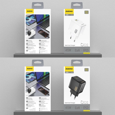 Dudao A28 45W GaN USB-C Wall Charger - White
