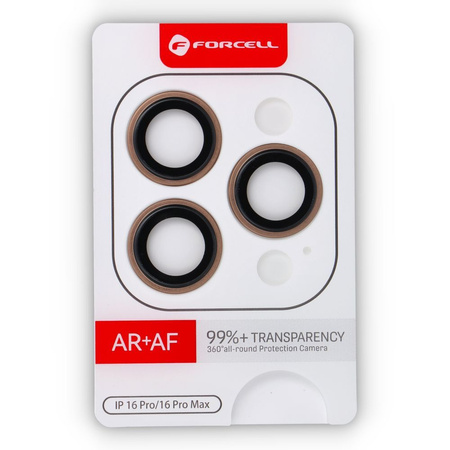 Szkło hartowane Forcell Premium do aparatu - do iPhone 16 Pro / 16 Pro Max Tytan Pustynny