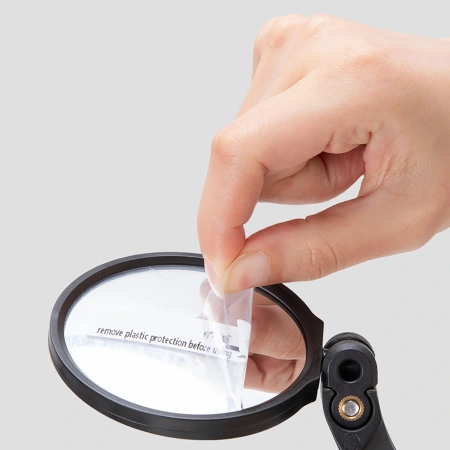 Wozinsky WLR-01I Rückspiegel links für Fahrräder – Schwarz