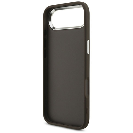 GUESS futerał do IPHONE 17 Air GUHCP17MP4G4SMCW (4G PU Leather Case with Big 4G AND Classic Logo and Silver Metal Camera Frame) brązowy