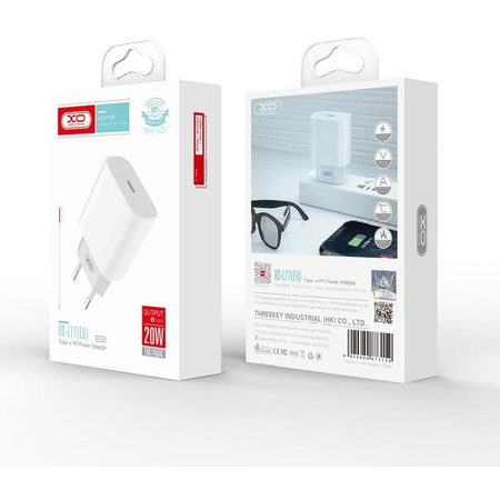 XO ŁAD SIEĆ L77 1USB PD USB-C 20W BIAŁA