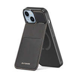 3in1 Wallet Case with Stand for iPhone 15 Plus MagSafe RFID Blocker Dux Ducis Rafi Mag - Black