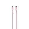 PURO ICON Soft Cable – Kabel USB-C do USB-C 1.5 m (Dusty Pink)