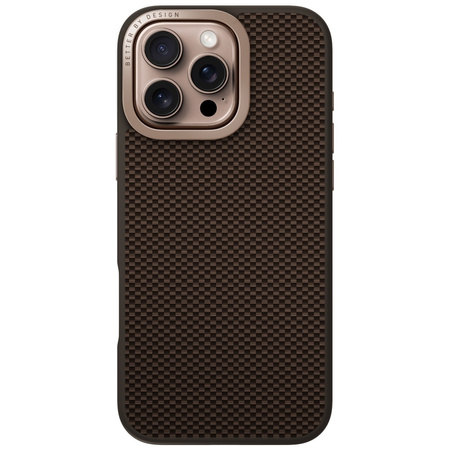 Etui UNIQ Keva Max do iPhone 16 Pro      Magclick Charging Camera Stand brązowy