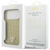 Guess Strass Dreieck Logo Hülle für iPhone 17 Pro Max - Gold