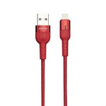 Borofone Starlight - kabel połączeniowy USB do Lightning 1.2 m (czerwony)
