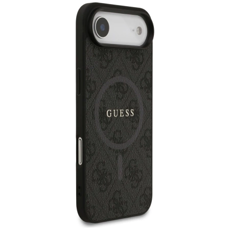 Etui Guess 4G Ring Classic Logo MagSafe do iPhone 17 Air - czarne