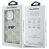 Karl Lagerfeld nakładka do iPhone 16 Pro 6,3" KLHCP16LHKLPKHK czarna Hardcase IML Karl Head Electroplated