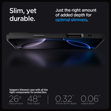 SPIGEN LIQUID AIR IPHONE 16 PRO MATTE BLACK