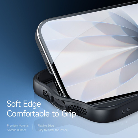 Etui Dux Ducis Aimo Mag z pierścieniem magnetycznym i podstawką na iPhone 17 – czarne