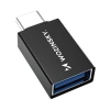 Wozinsky W10GY1S USB-C - USB-A 3.2 10Gb/s Adapter - Black